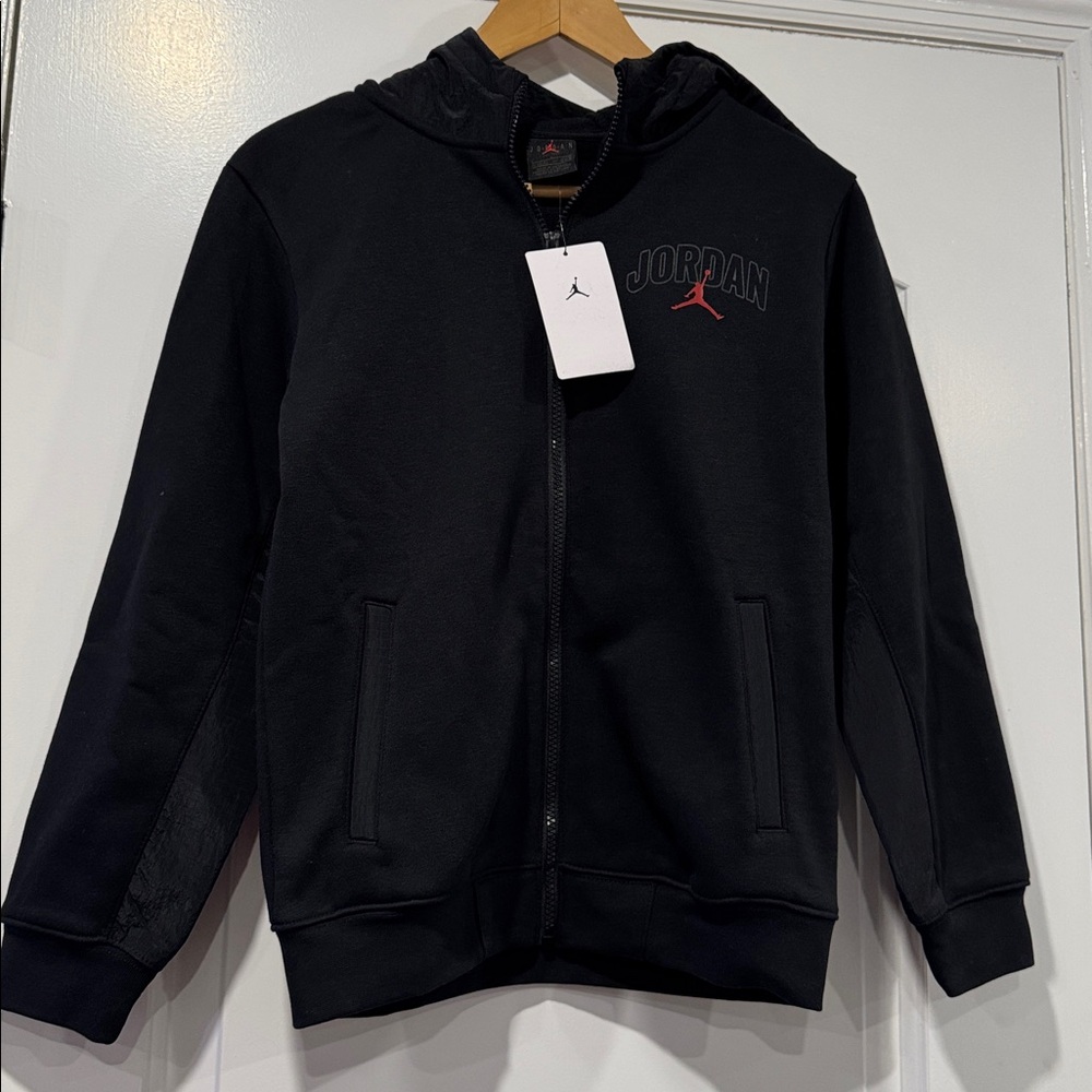 NWT JORDAN FLEECE RIPSTOP FULL-ZIP HOODIE SIZE LARGE 12/13 BOYS - Picture 5 of 9